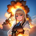 爆ぜるメイドさん 3枚目