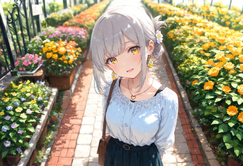 看板娘　flowers