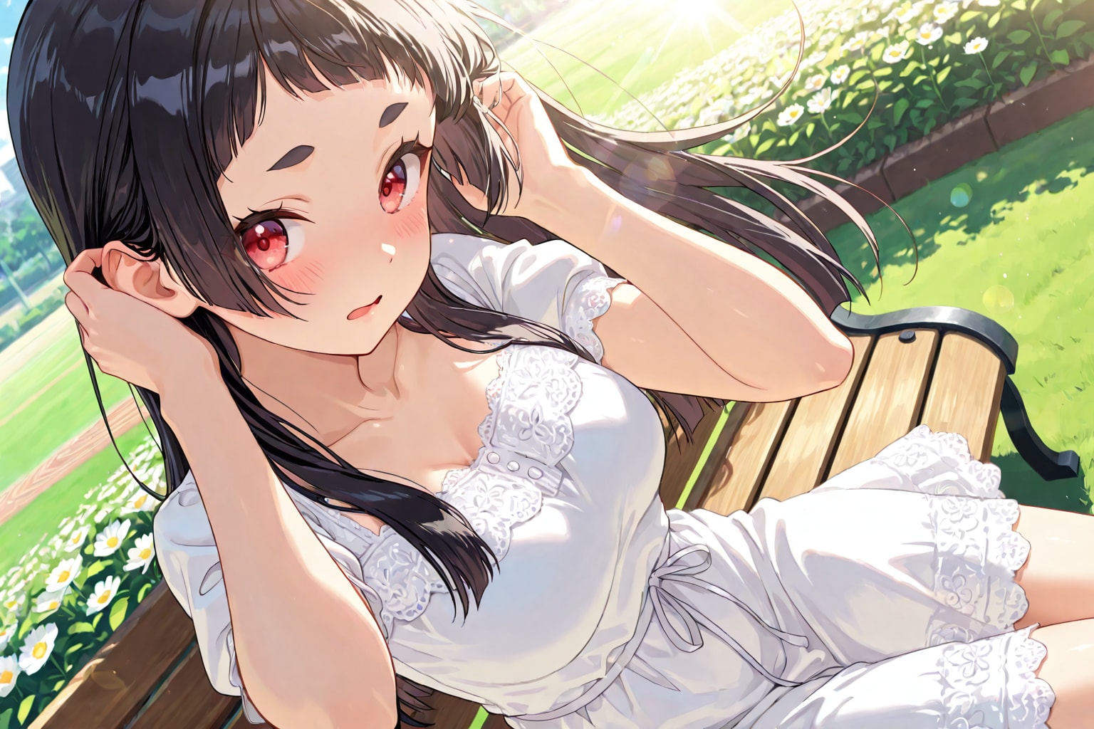 「風、強いね…」