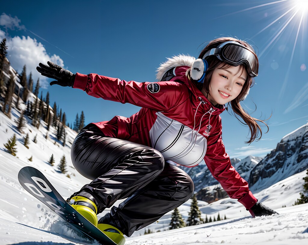 隣のお姉さん華麗にターン