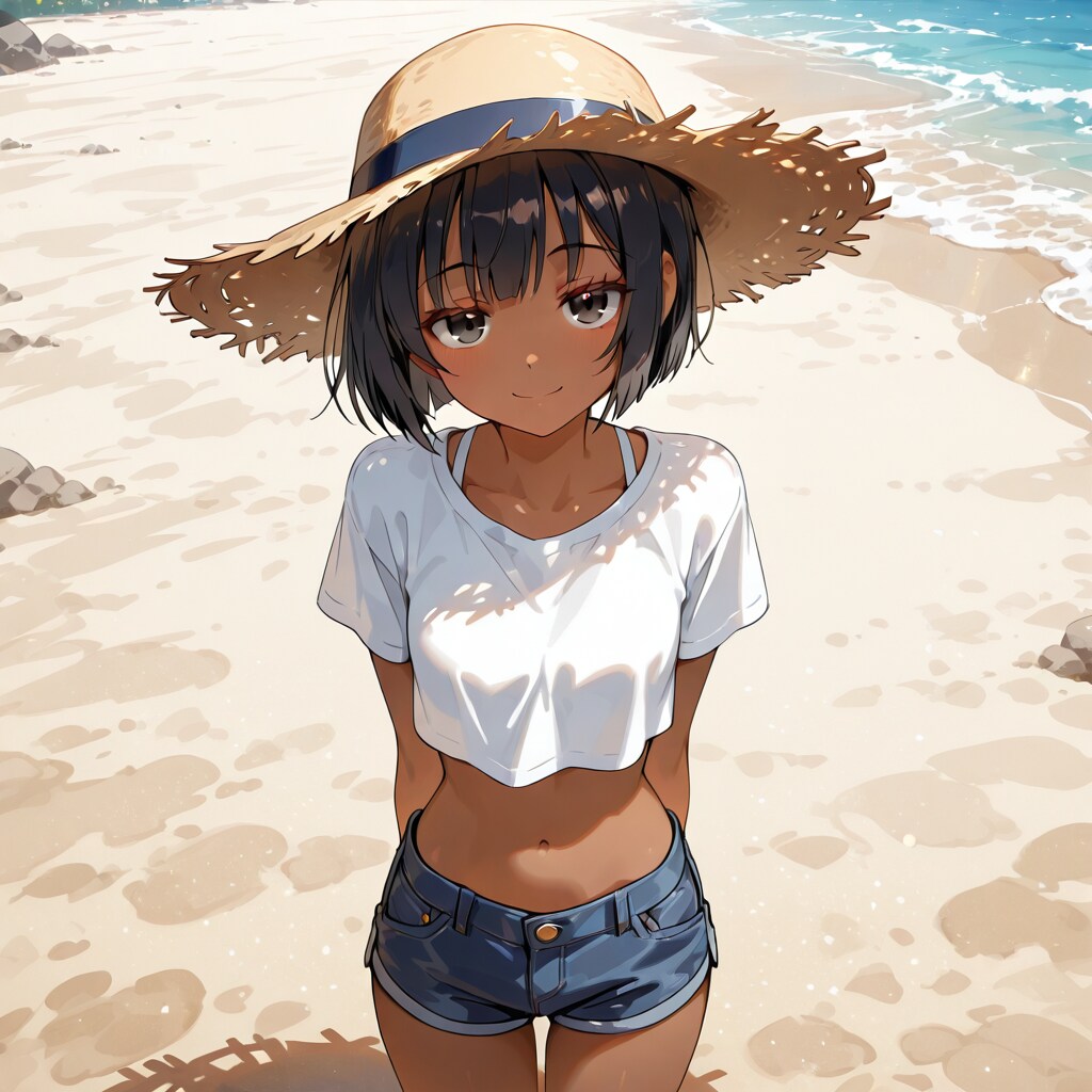じっと見つめて来るナツキ | の人気AIイラスト・グラビア