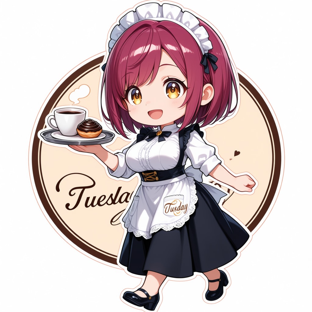 おはようございます（挨拶メイドの芽衣ちゃん） | の人気AIイラスト・グラビア