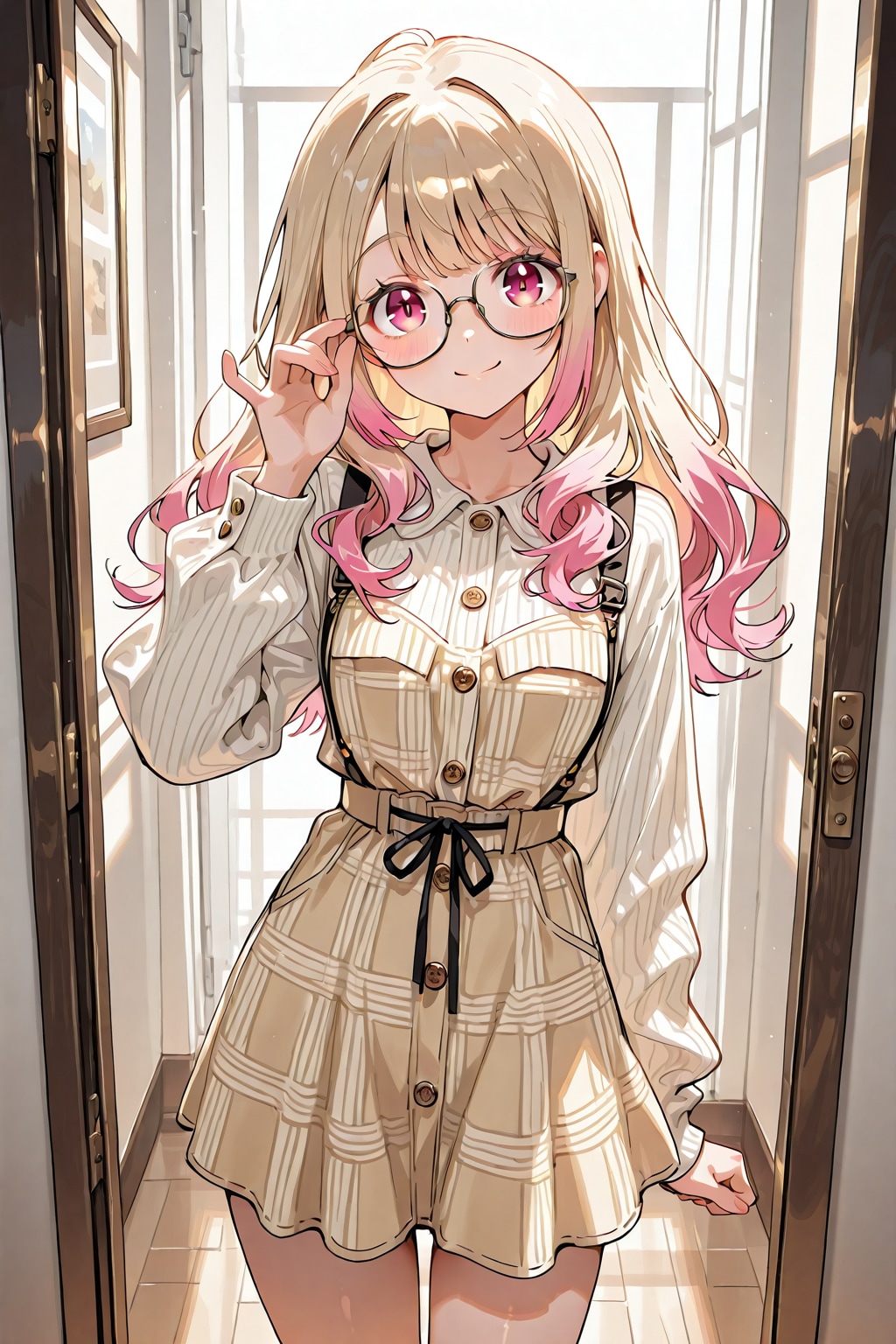 メガネ美少女
