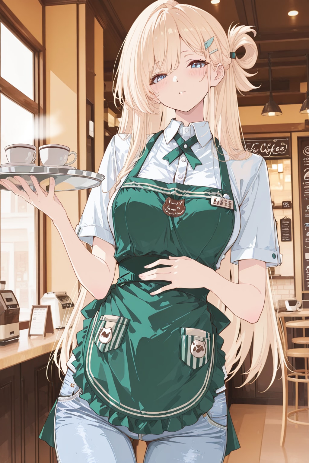 どこ見てるんですか？店長さん…。