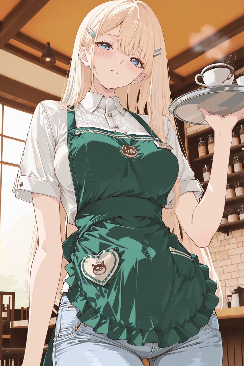 どこ見てるんですか？店長さん…。