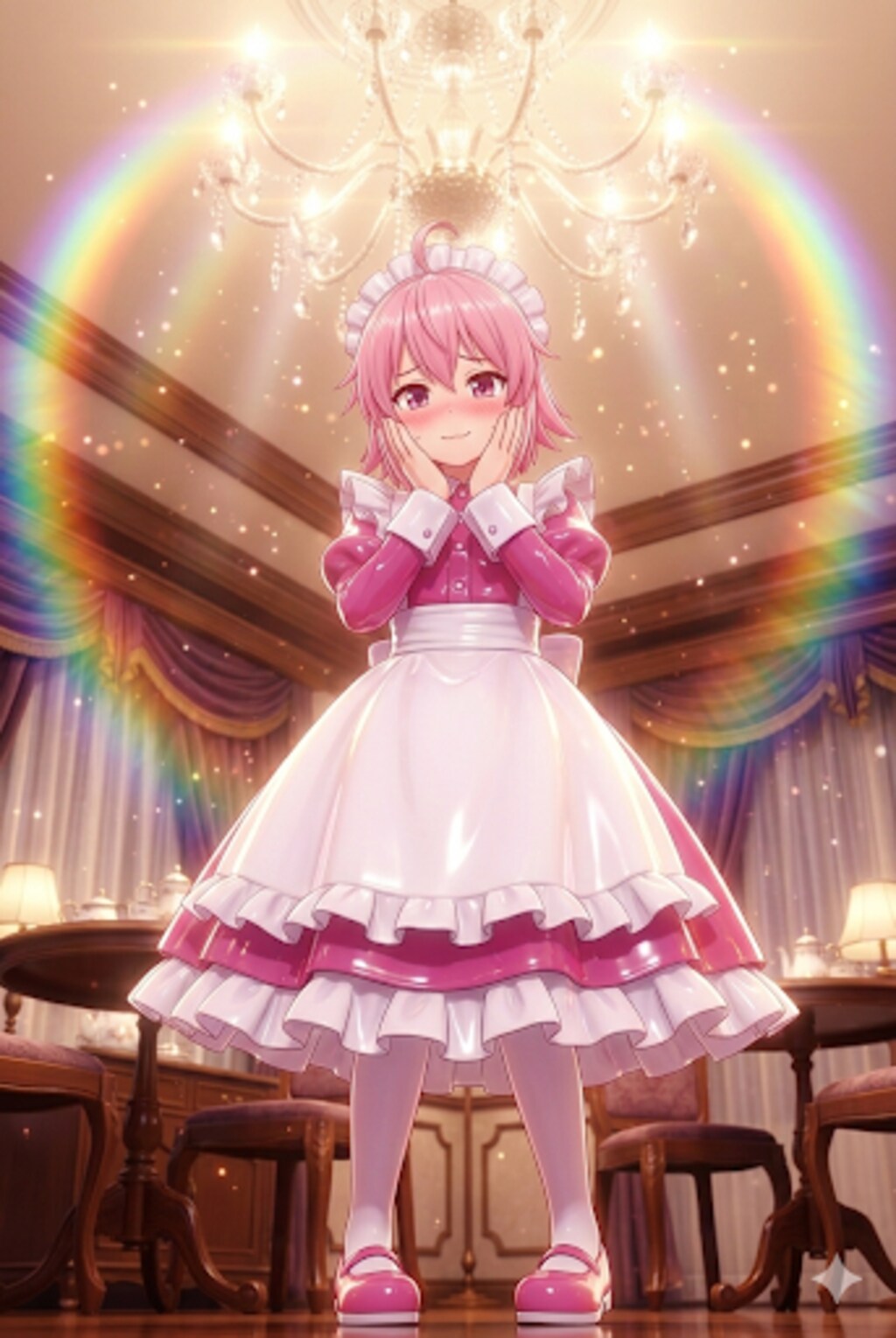 俺の友達が可愛すぎて困る　沢渡雪緒　メイド服