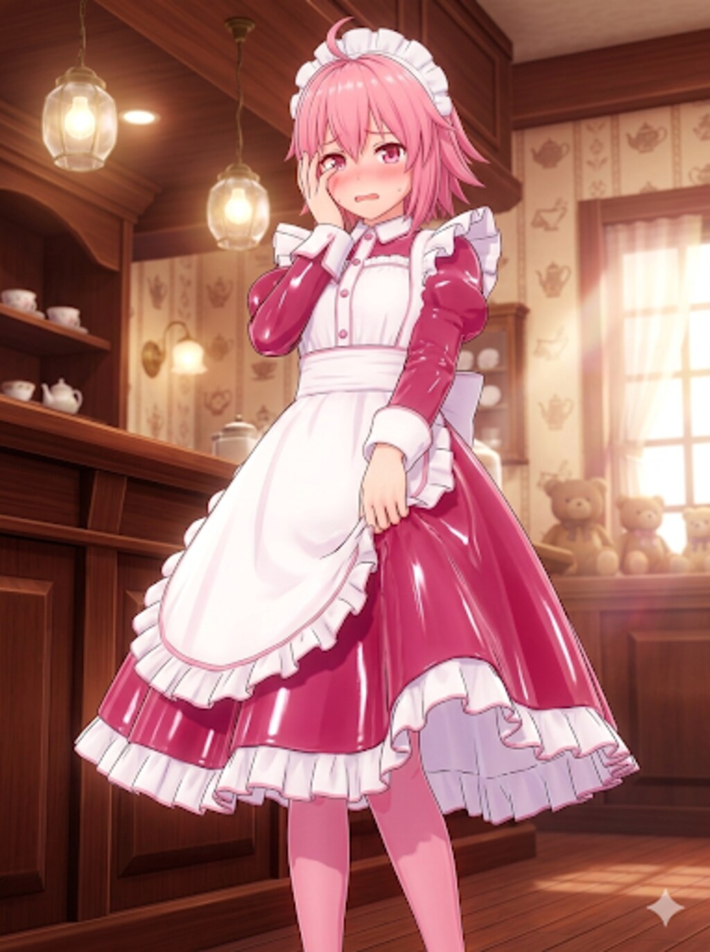 俺の友達が可愛すぎて困る　沢渡雪緒　メイド服