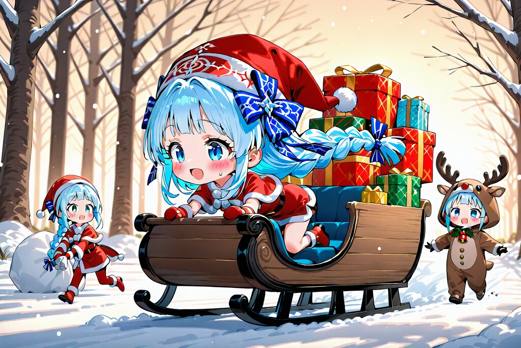 ソリ行け！サンタクロポックルくん！