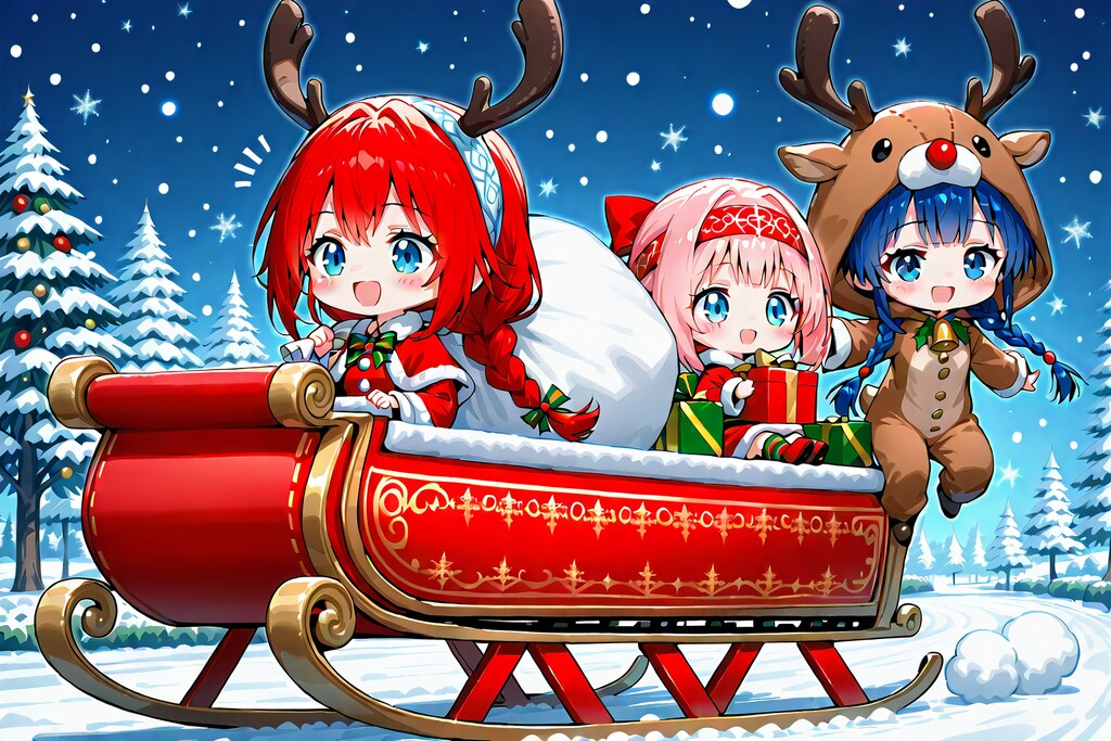 ソリ行け！サンタクロポックルくん！