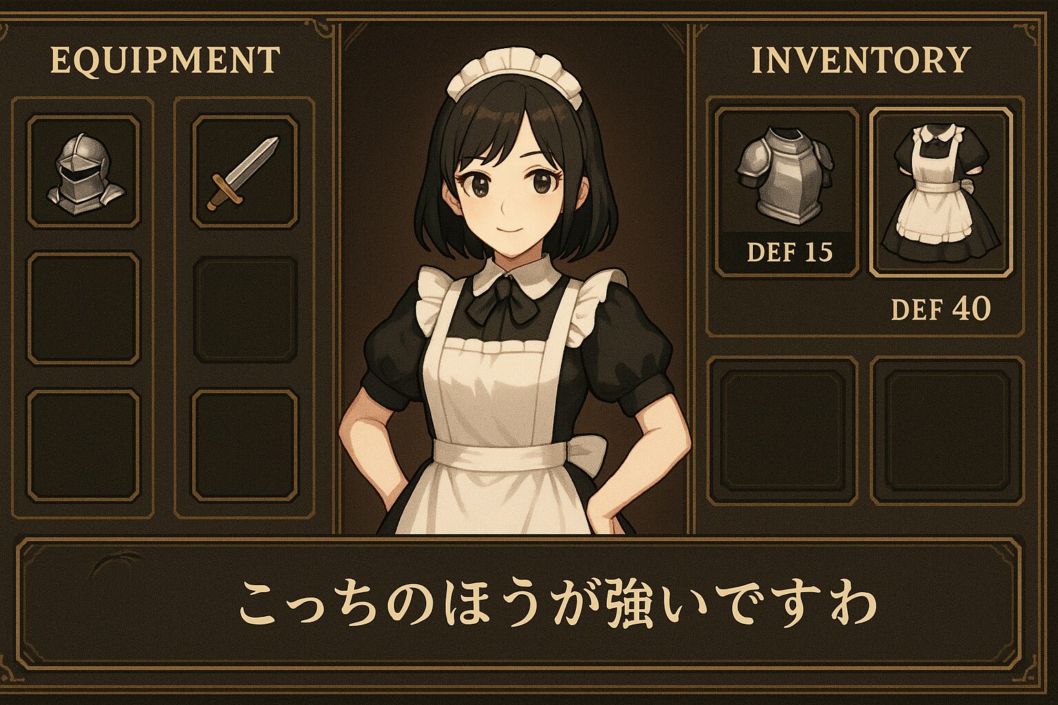 鎧＜メイド服 | の人気AIイラスト・グラビア