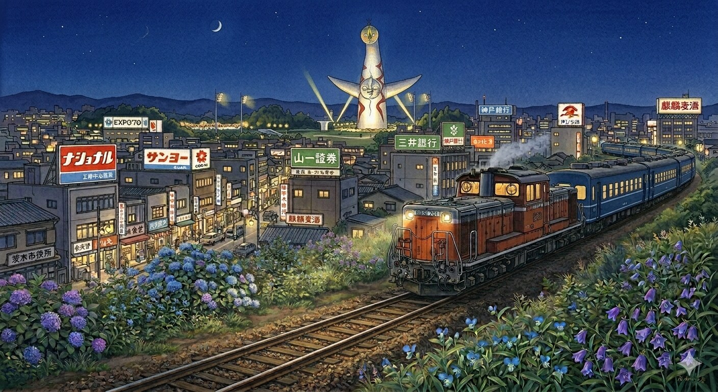 EXPO70大阪万博　周辺イメージ | の人気AIイラスト・グラビア