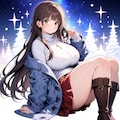 雪の森で 6枚目