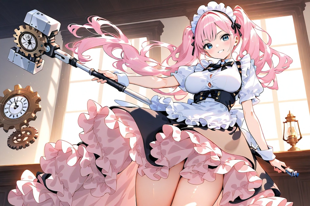 時の鍛冶師と助手のメイド