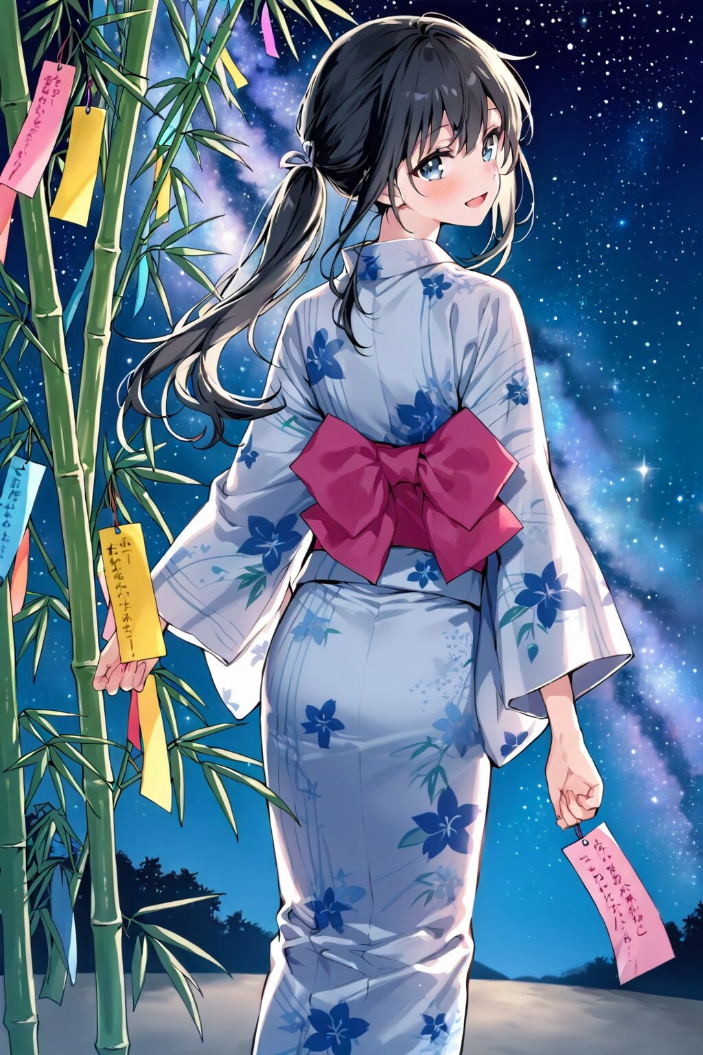七夕の女の子