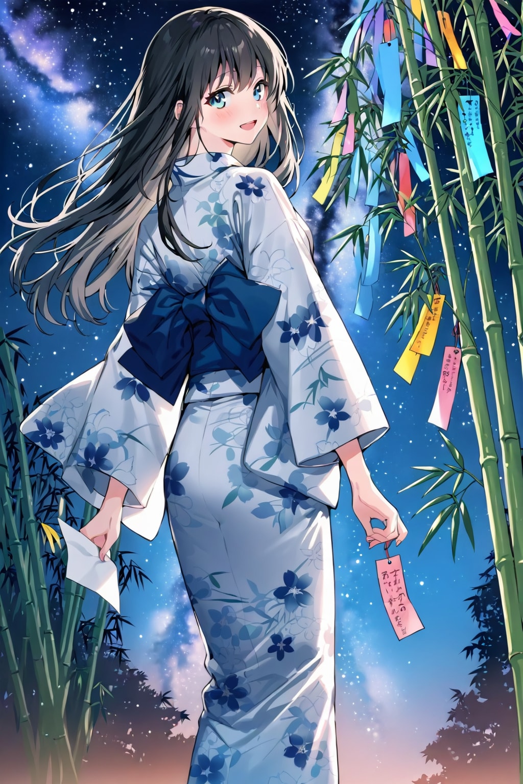 七夕の女の子