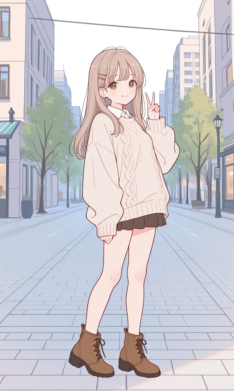 街でばったり | の人気AIイラスト・グラビア