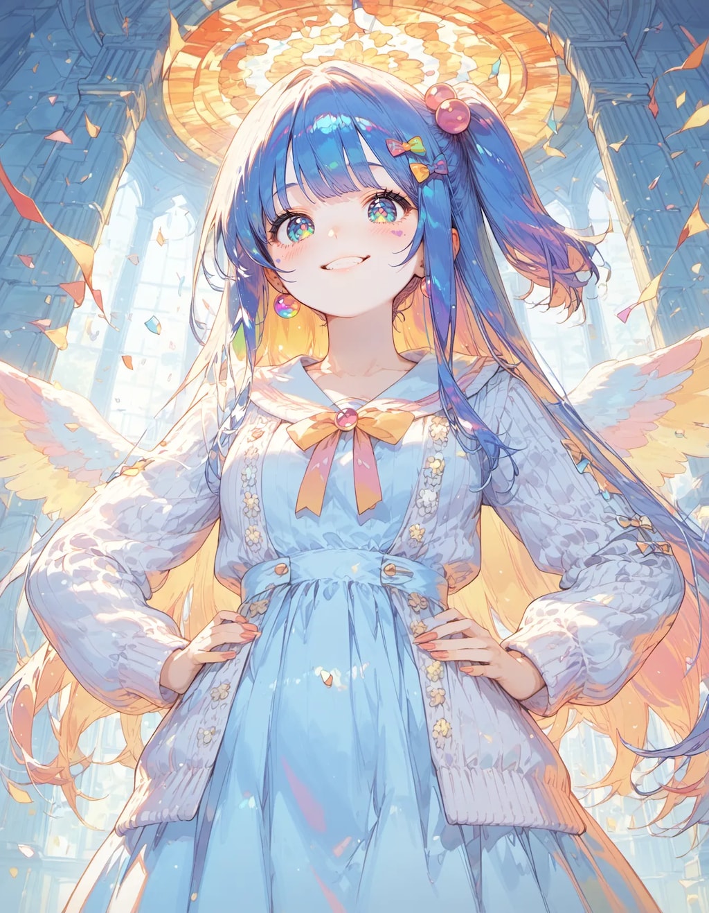 The Azure Angel's Descent