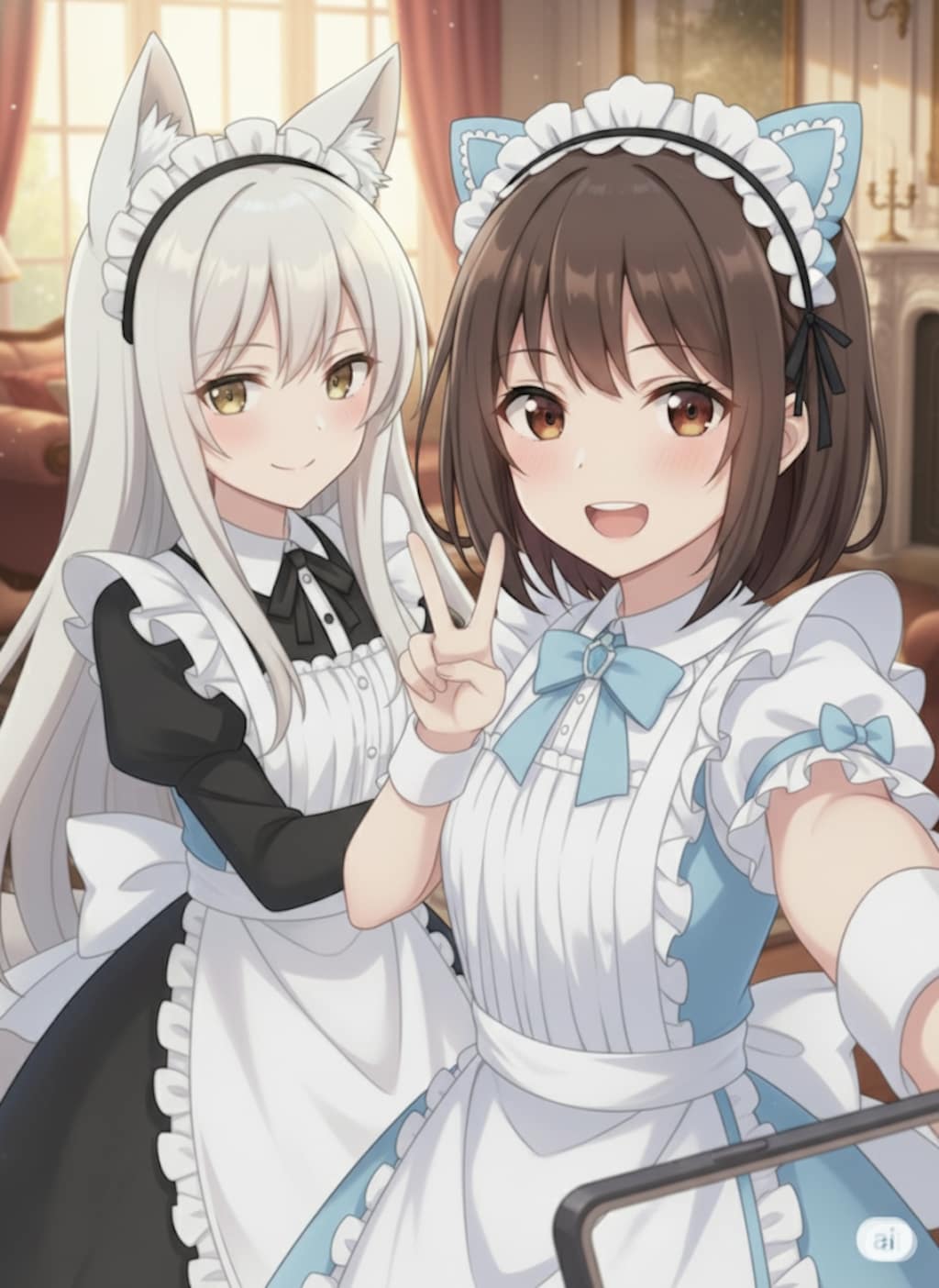 【九尾の久遠×看板娘】尊いツーショット