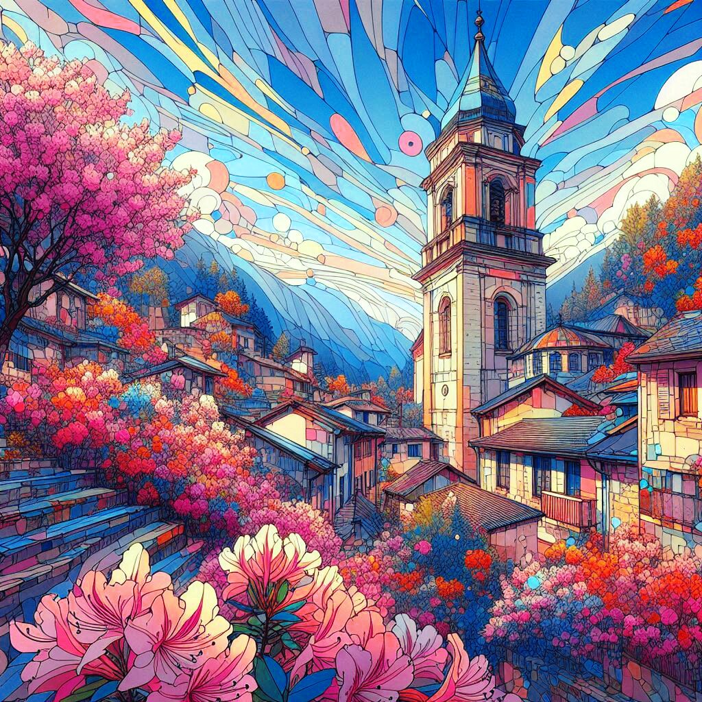 鐘楼のある町～躑躅(ツツジ)