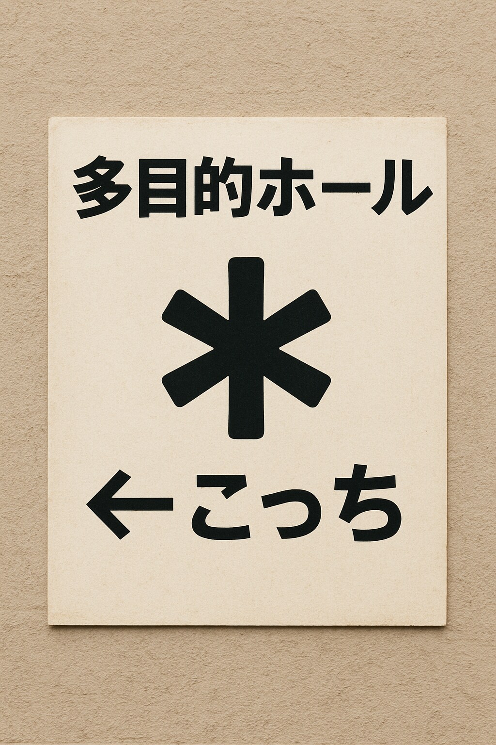 多目的ホール＊