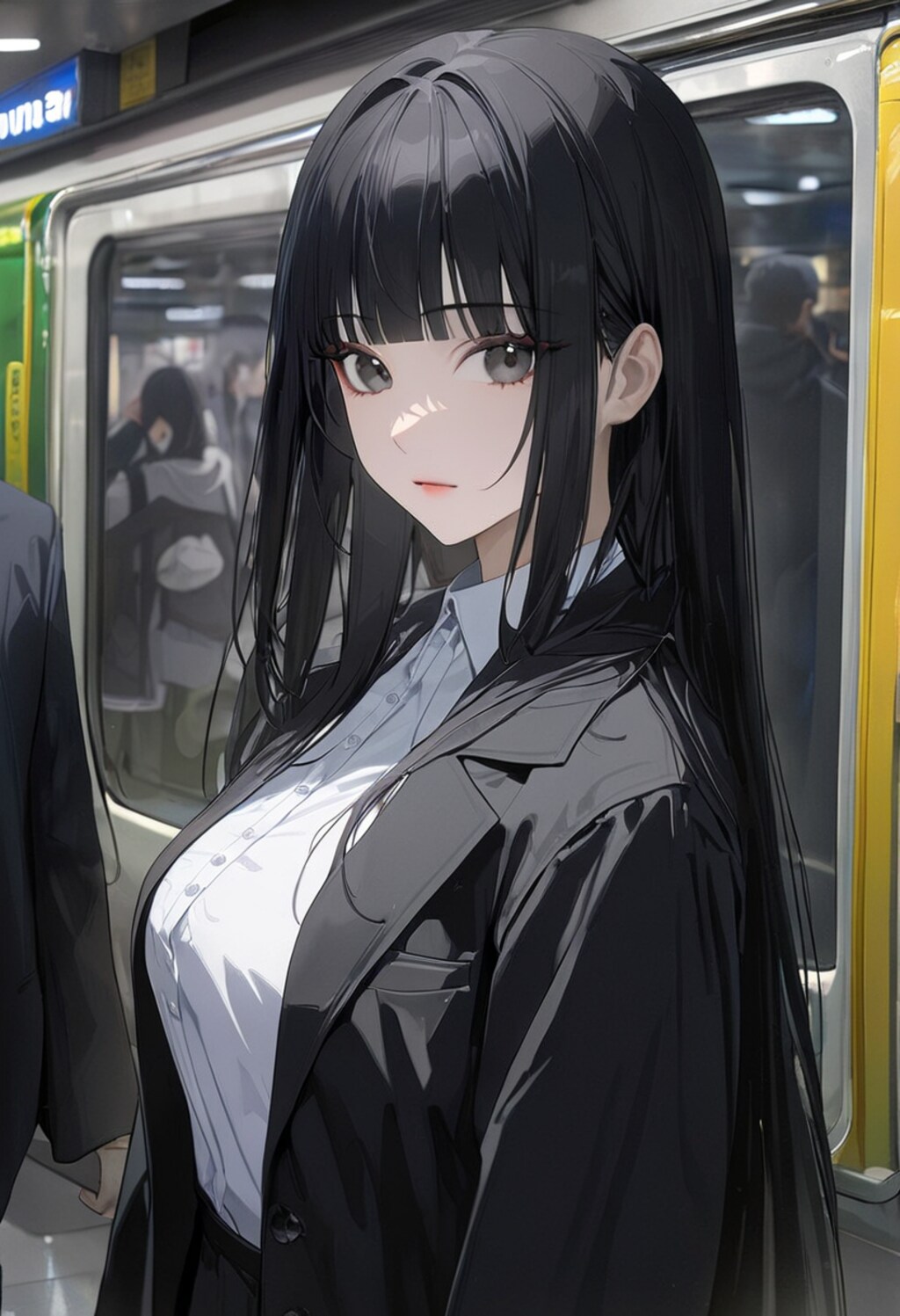 通勤電車の中で