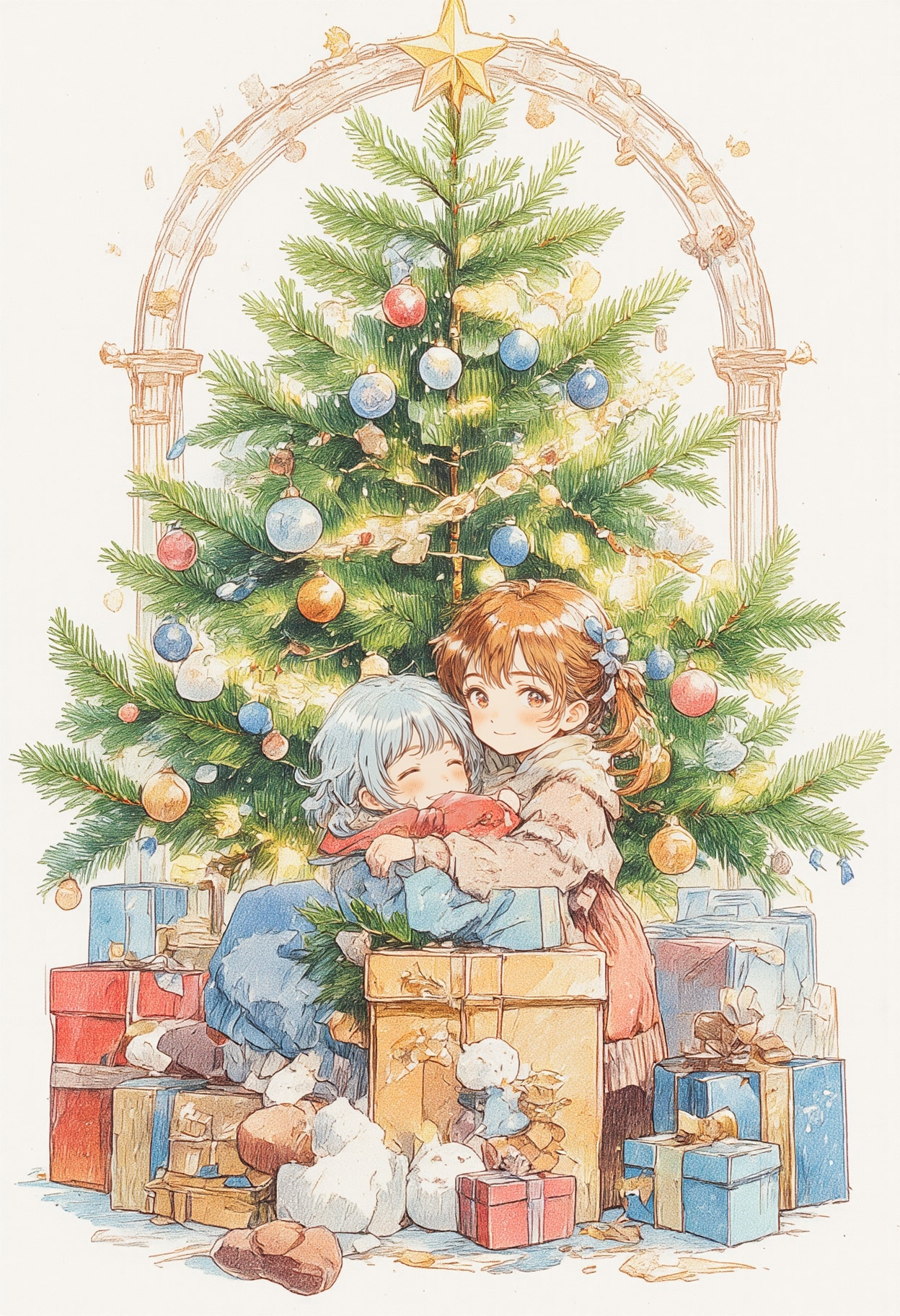 プレゼントをもらった子供 3 | の人気AIイラスト・グラビア