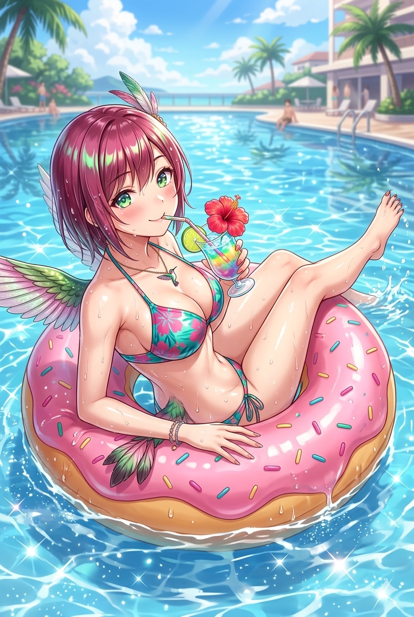 ハチドリ擬人化(超健全)