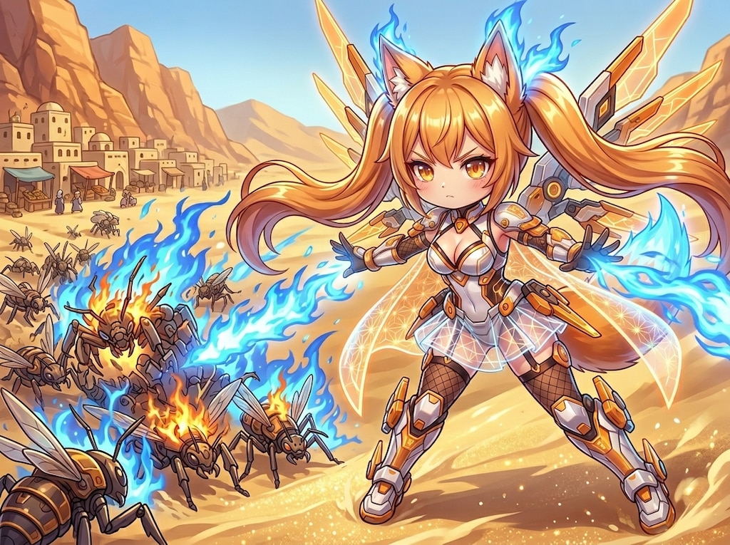 こはちゃんの狐火