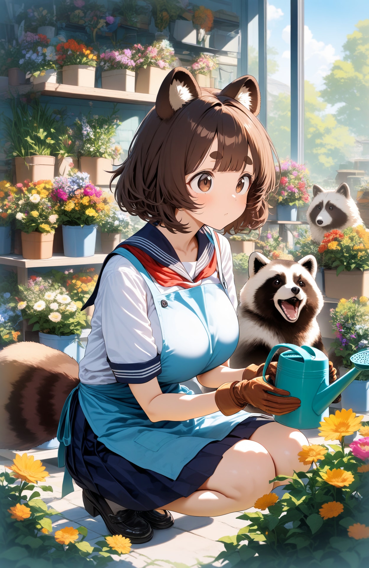 バイトのタヌキちゃん