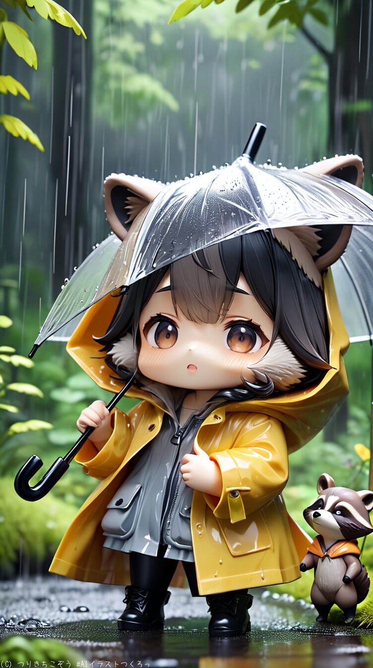 アライグマ擬人化