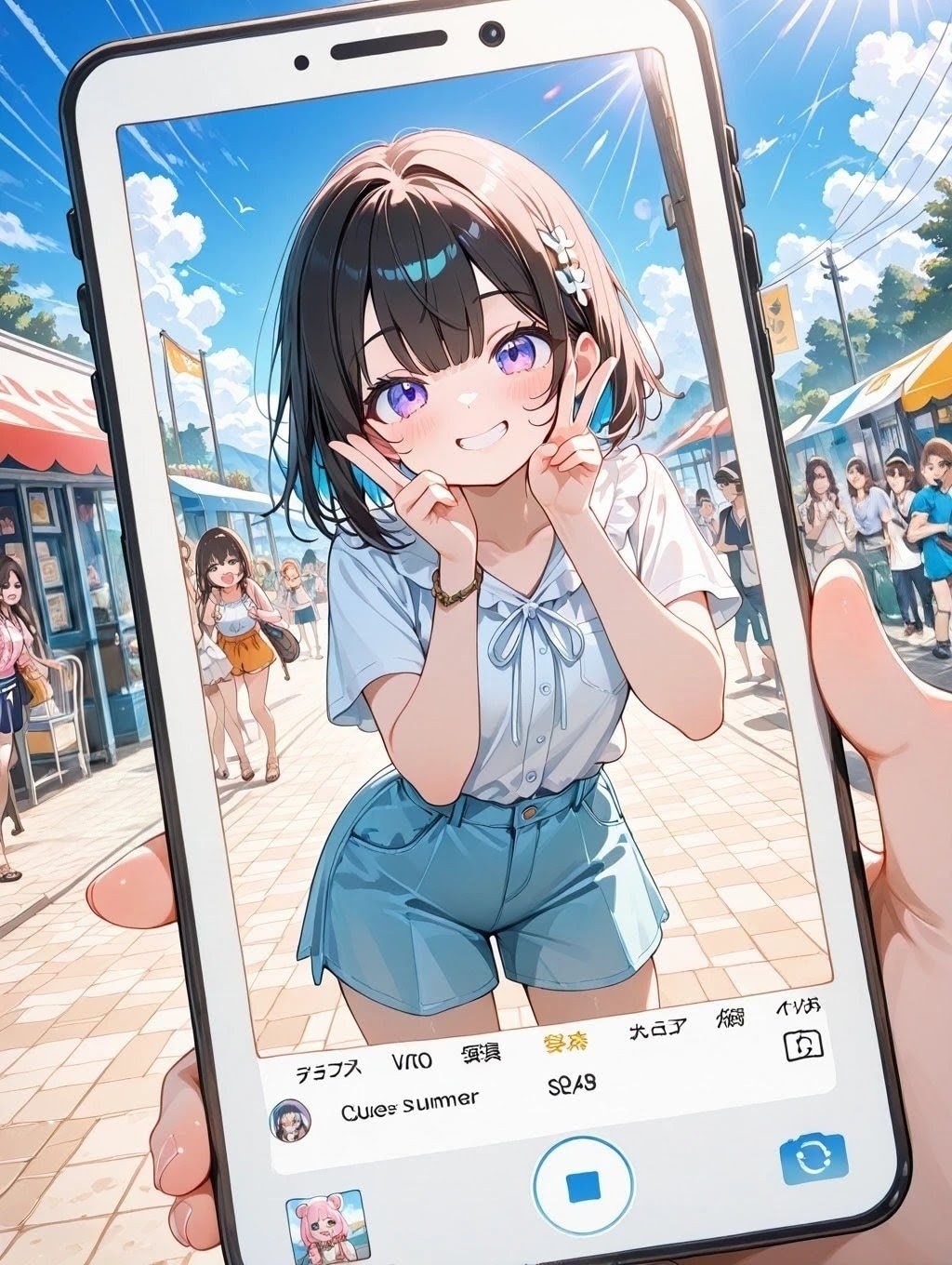はいチーズ！の日（8月22日） | の人気AIイラスト・グラビア