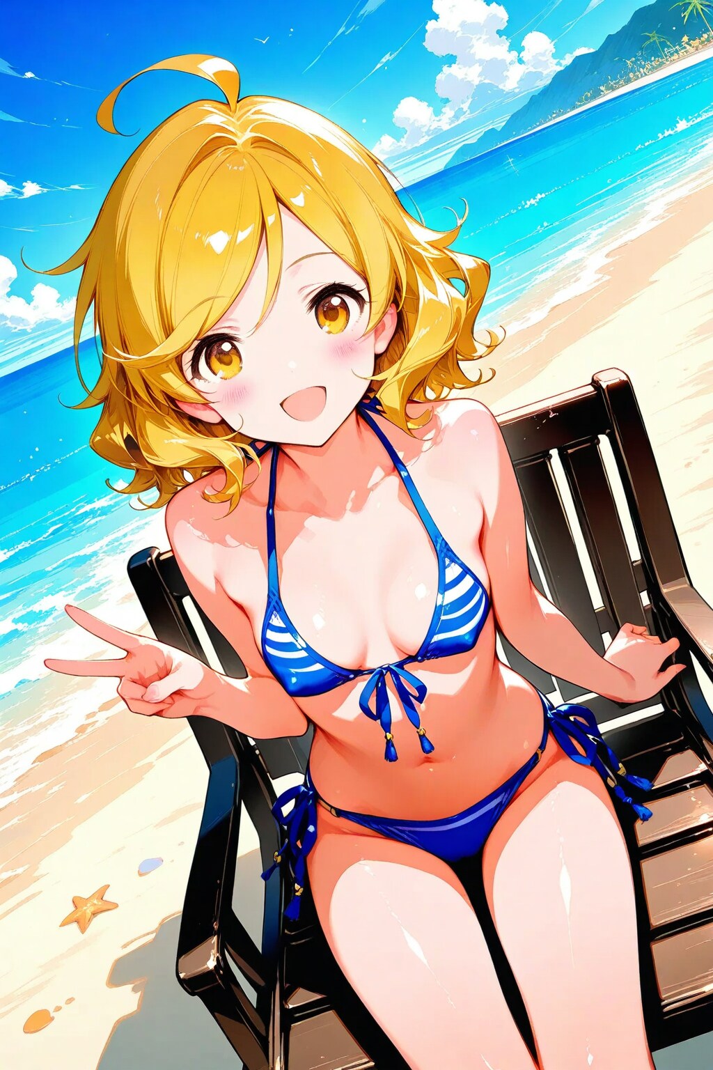 ビキニ姿の黄島ユイさん