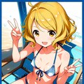 ビキニ姿の黄島ユイさん 2枚目