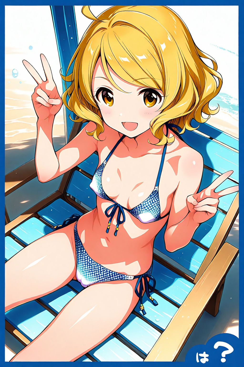 ビキニ姿の黄島ユイさん
