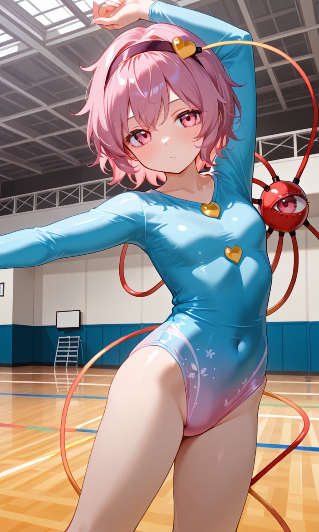 東方キャラの新体操レオタード姿