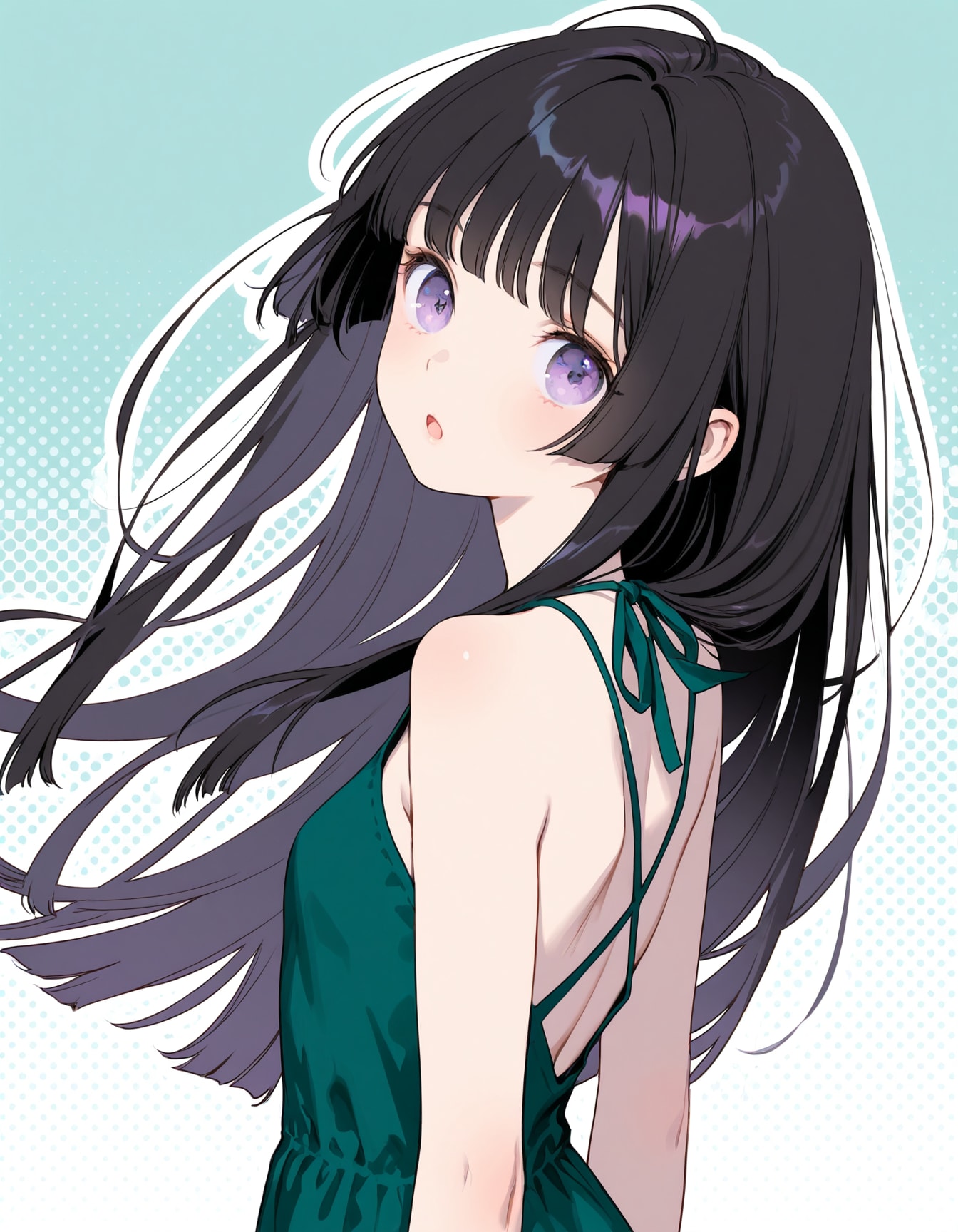 クリスクロス・バックストラップドレス