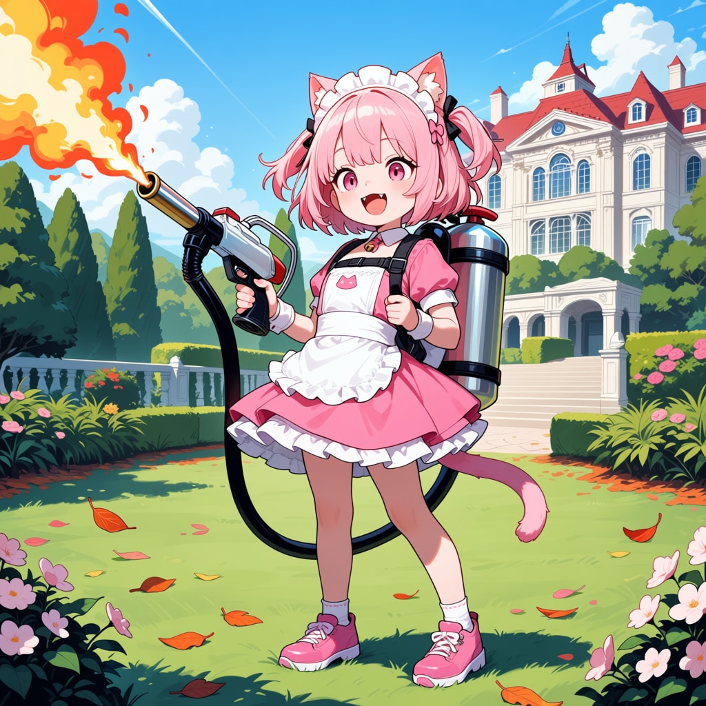 落ち葉は燃やせばいいんにゃ！！