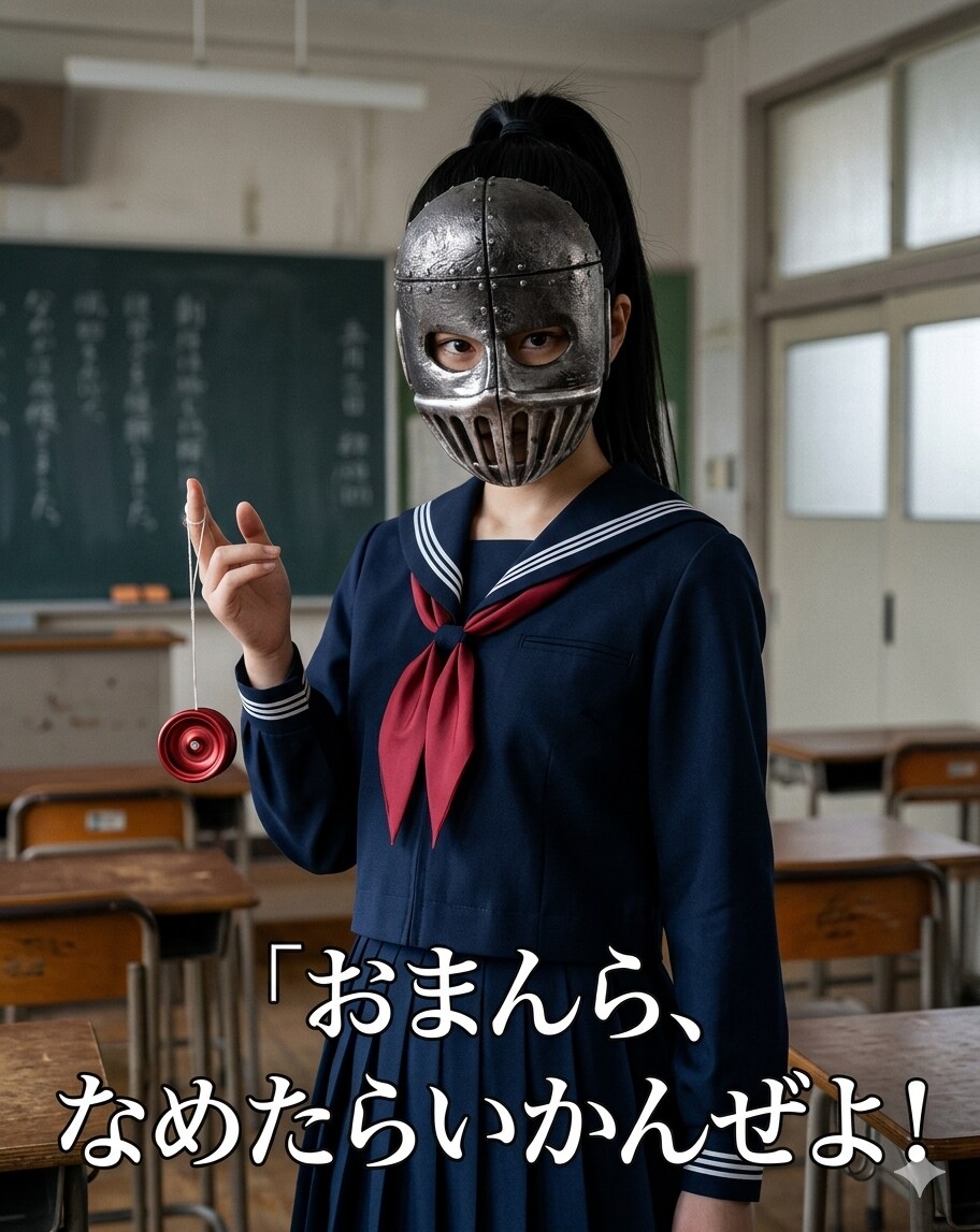 鉄仮面の少女