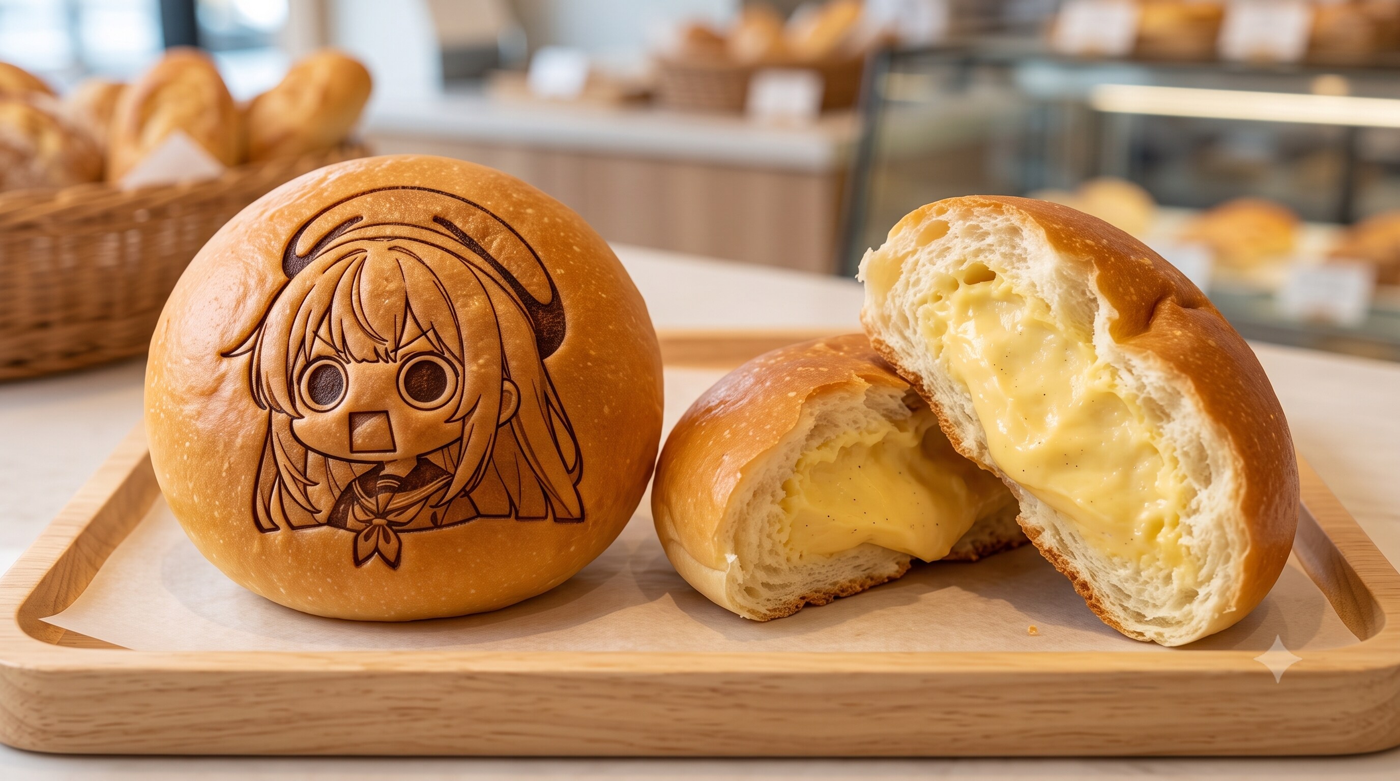 えらいこっちゃ嬢印のクリームパン