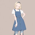ファッションスケッチ――うちの子パンツルック1 7枚目