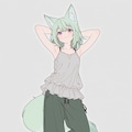 ファッションスケッチ――うちの子パンツルック1 5枚目