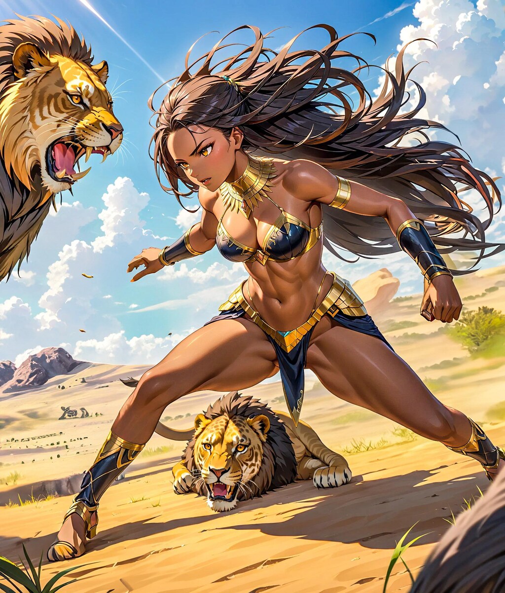 サバンナ戦士　10年後のサリンさんですよー🖤逞しく美しい女王