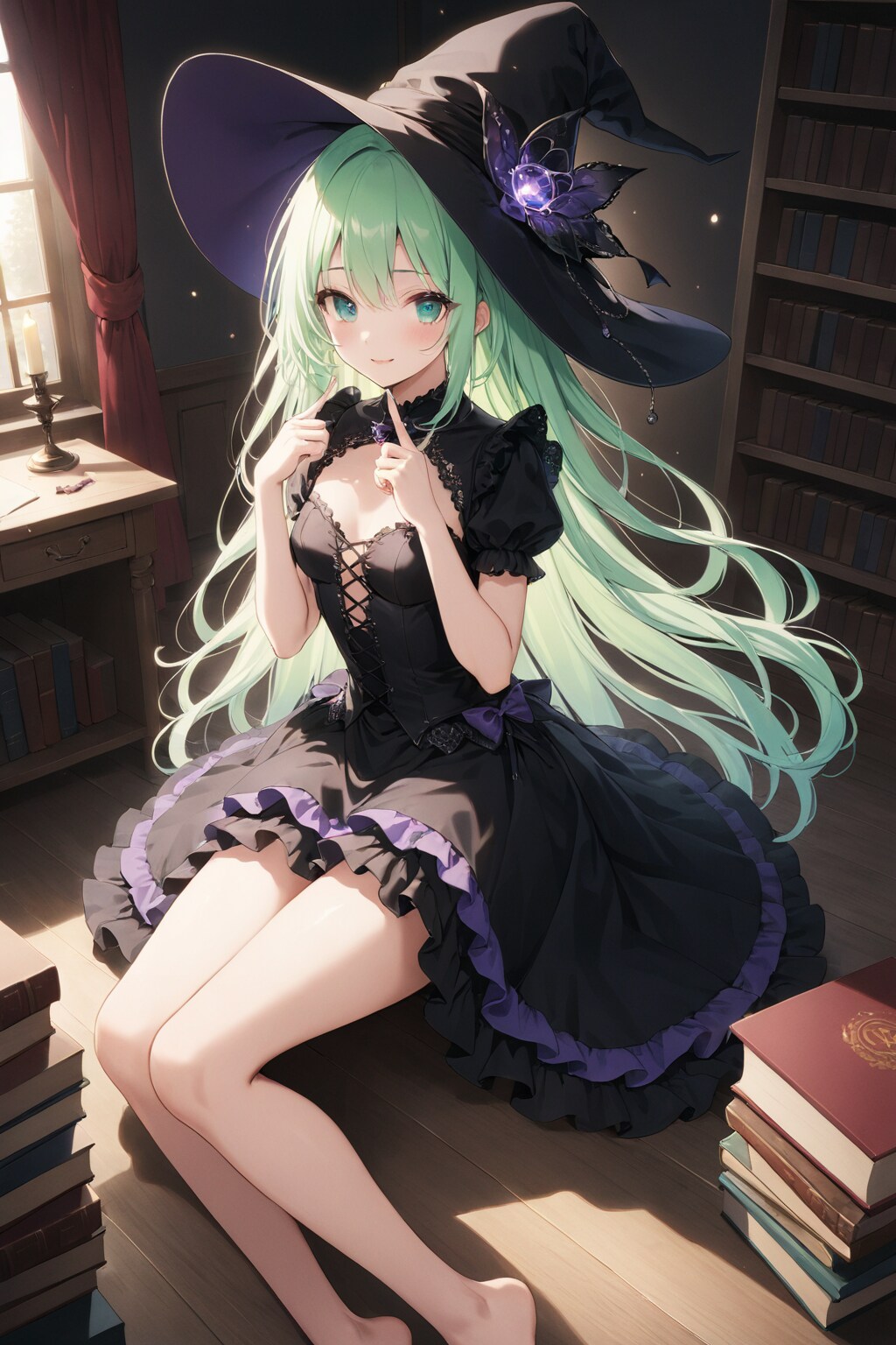 ちちぷいの片隅に住む魔女 | の人気AIイラスト・グラビア