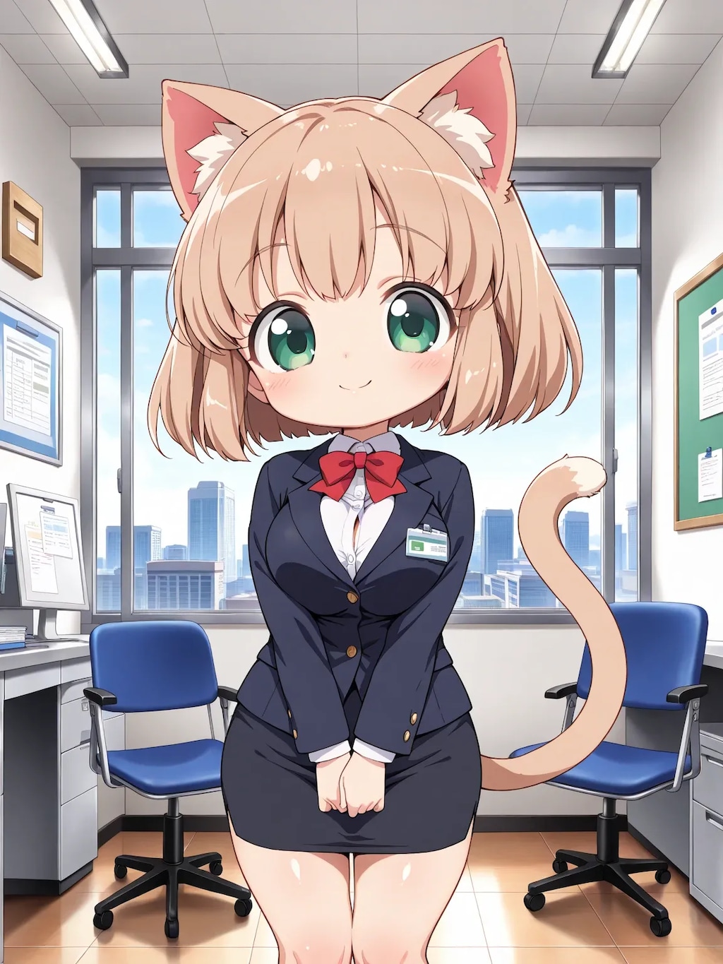 こはるちゃんの面接？