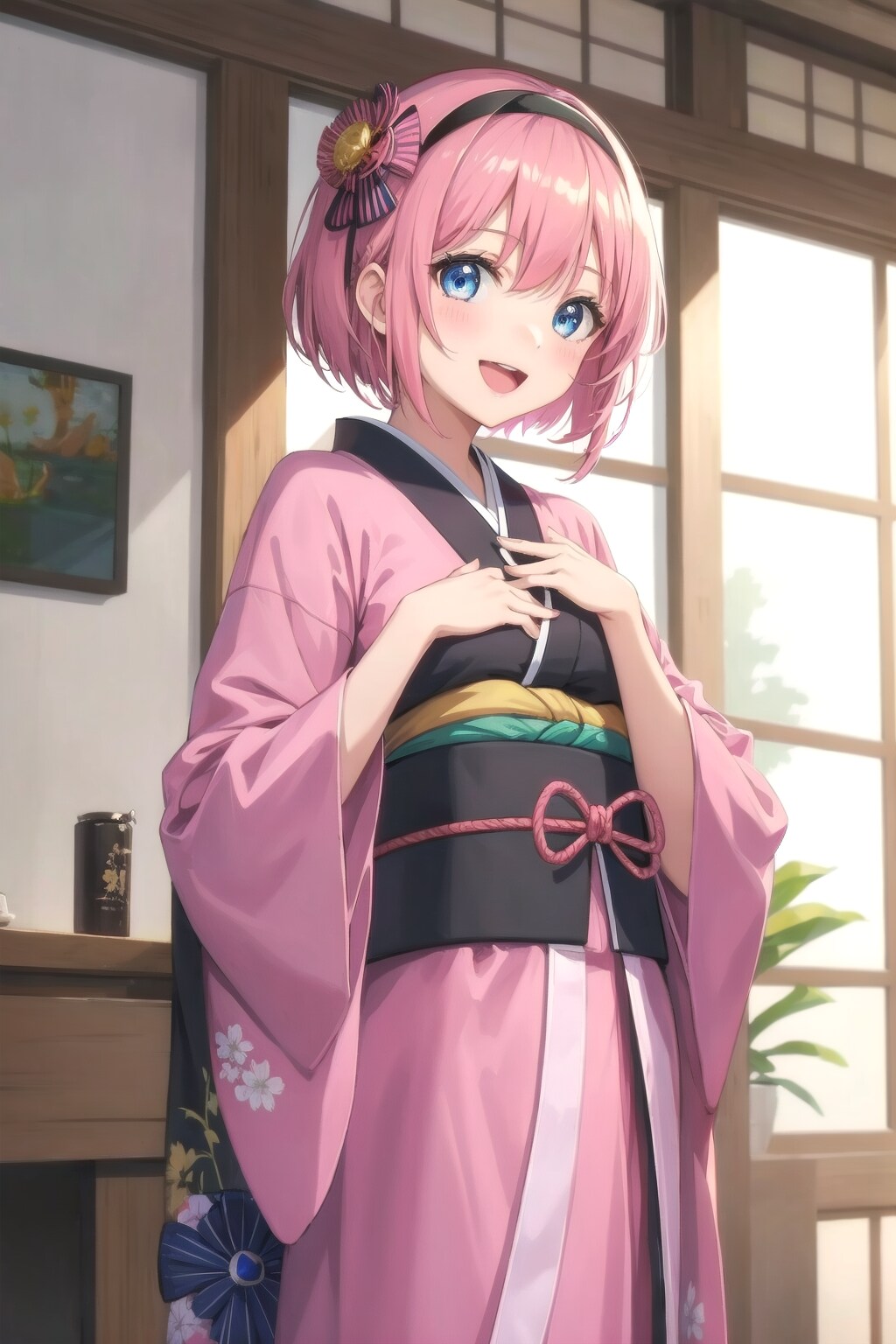 ひな祭りの中島とワカメちゃん