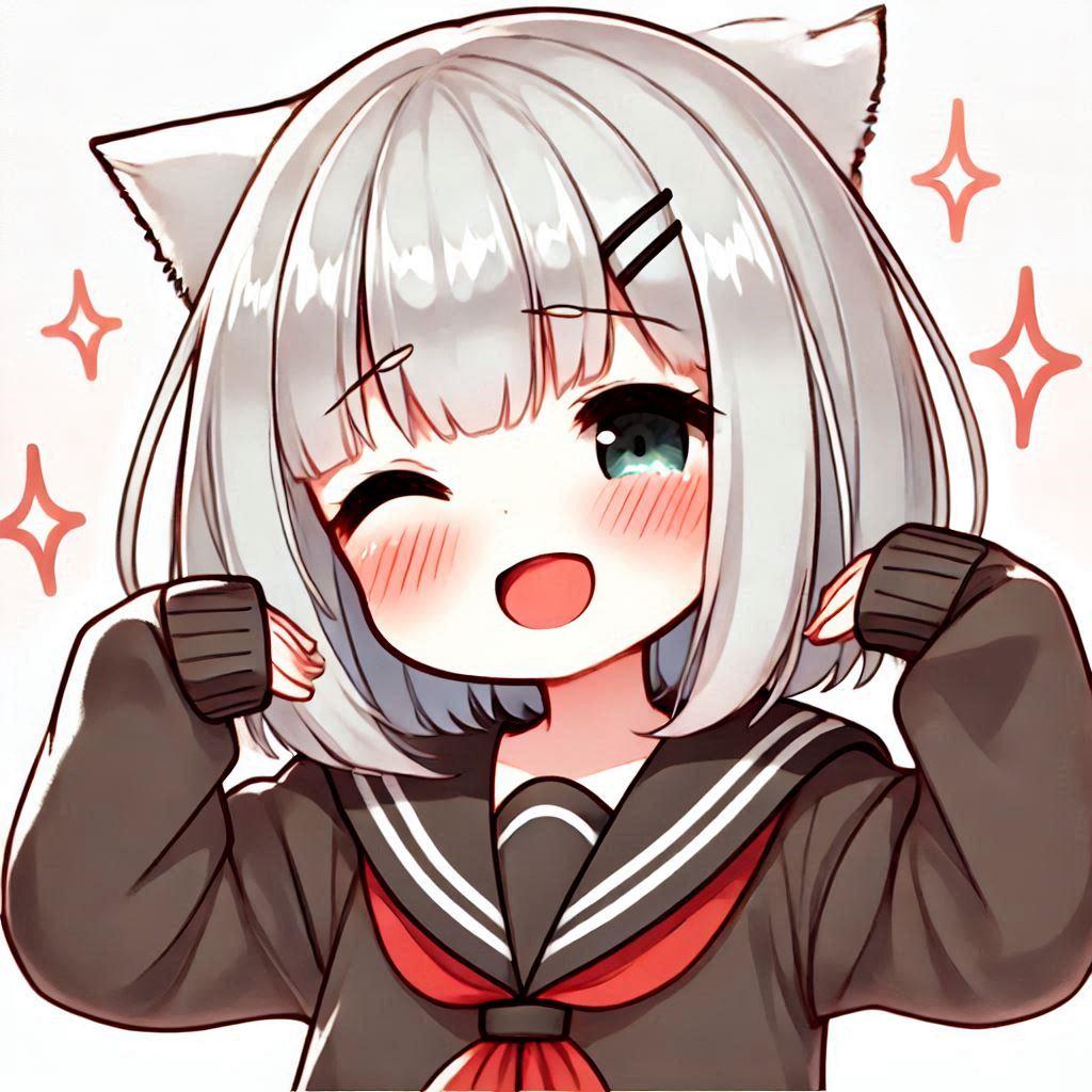 白髪の可愛い女の子【149】