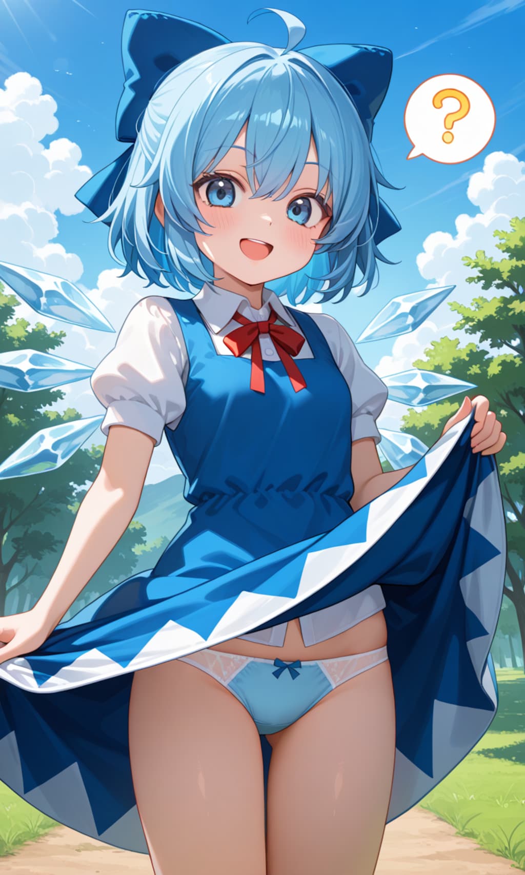 スカートの中を見せてくれる東方少女3