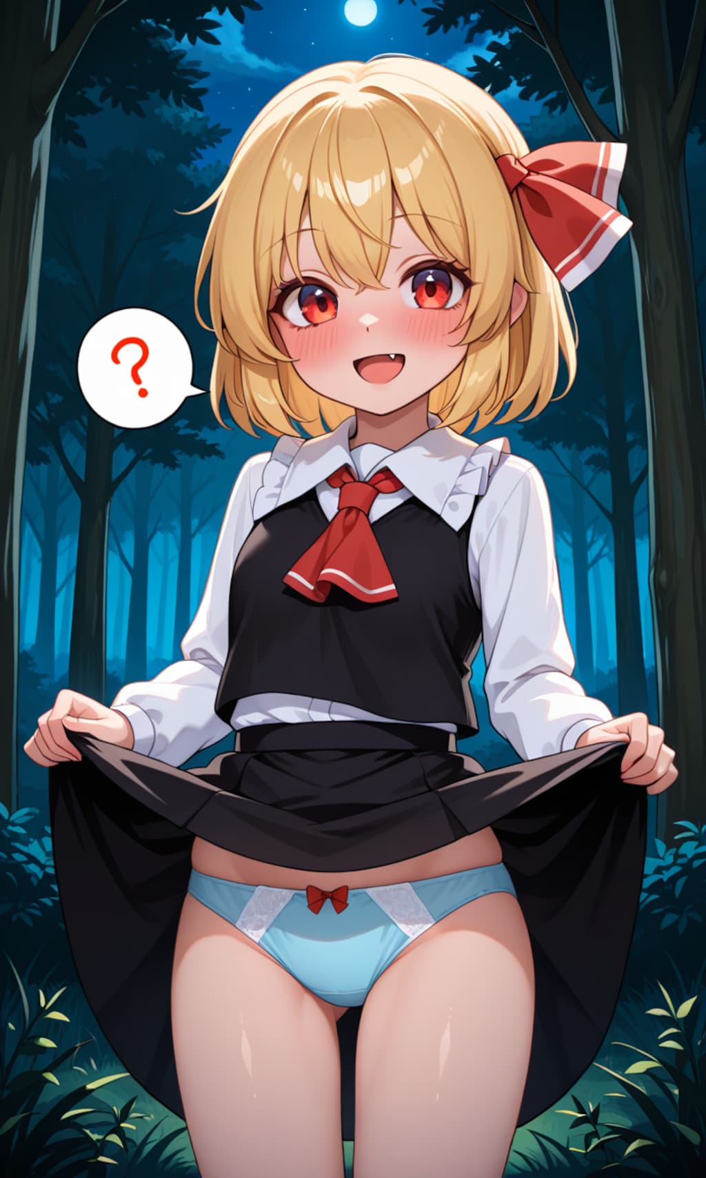 スカートの中を見せてくれる東方少女3