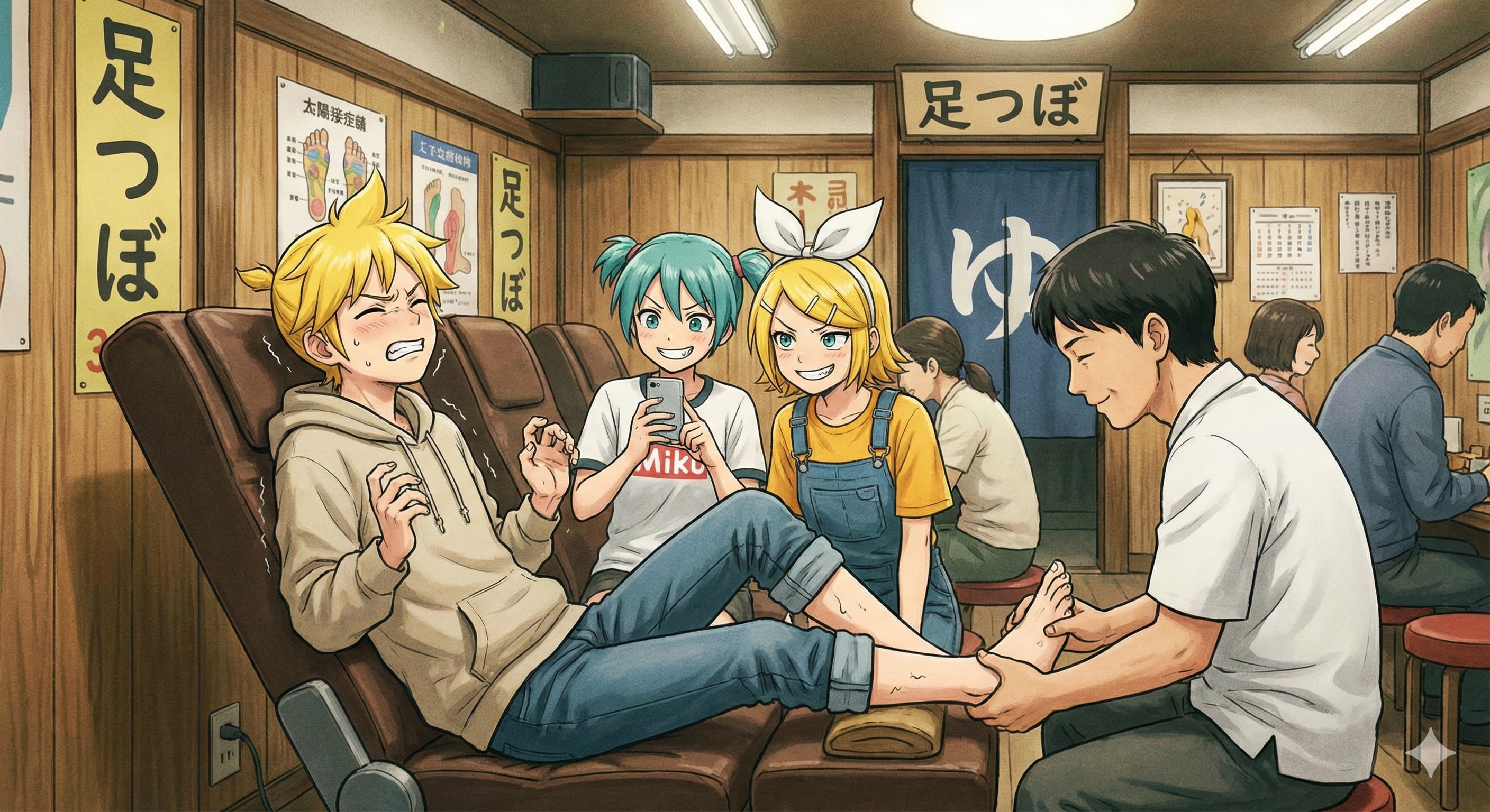 レン君 足つぼマッサージ | の人気AIイラスト・グラビア