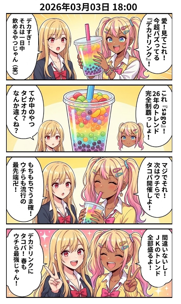 新感覚スイーツ「sago（サゴ）」 | の人気AIイラスト・グラビア